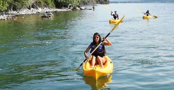 Der Iseosee: Baia del Bogn Kajaktour