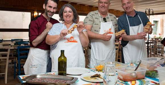 Taormina: Aula de culinária siciliana com visita ao mercado local