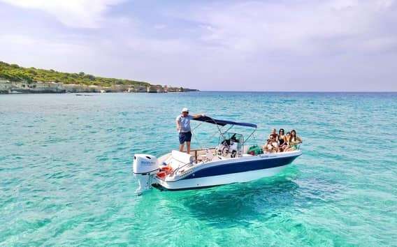 Boat Excursion from San Foca: Torre Sant'Andrea and Snorkelling