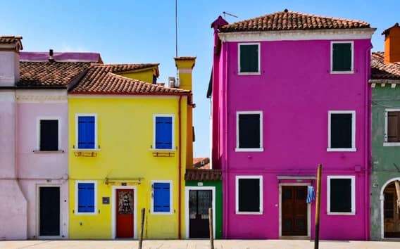 Venetië: Canal Grande, Murano en Burano Halve dag tour per boot