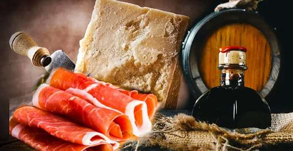 Parme : visite guidée avec dégustation de fromage, de jambon et de vinaigre balsamique