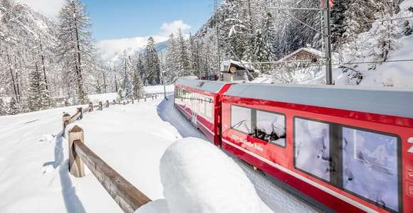 From Milan: Bernina and St. Moritz Day Tour by Scenic Train
