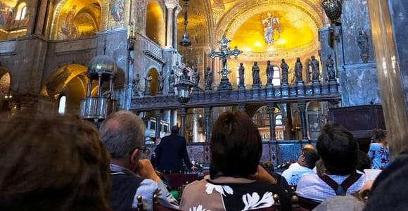 Venecia: tour guiado de la basílica de San Marcos y terraza
