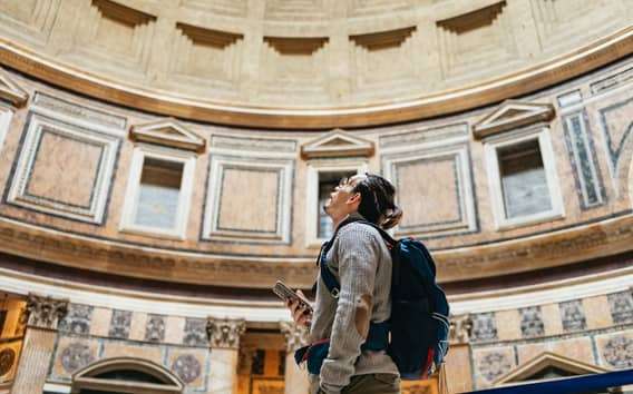 Biglietto Pantheon con audioguida delle voci di Adriano