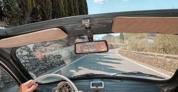 Desde Siena: Excursión de un día en un Fiat 500 de época con bodega