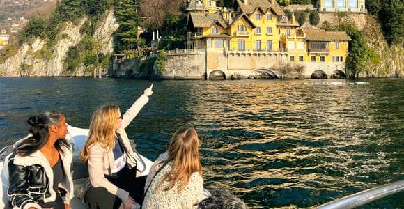 Lago di Como: Tour condiviso per piccoli gruppi con aperitivo e snack