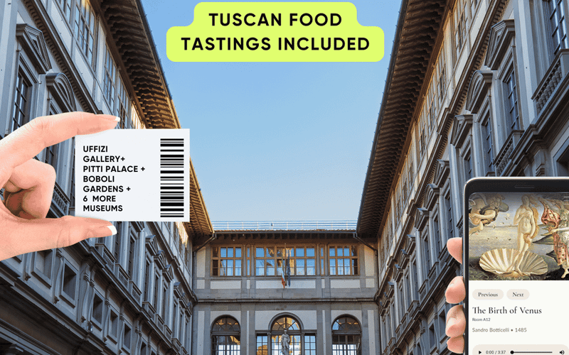 Firenze: Uffizi, Pitti-palota és Boboli-kert – 5 napos kombinált belépő