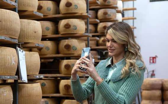 Von Bologna aus: Besichtigung und Verkostung der Parma-Käse- und Schinkenfabrik