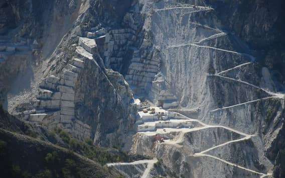 Canteras de mármol de Carrara en jeep y lardo de Colonnata