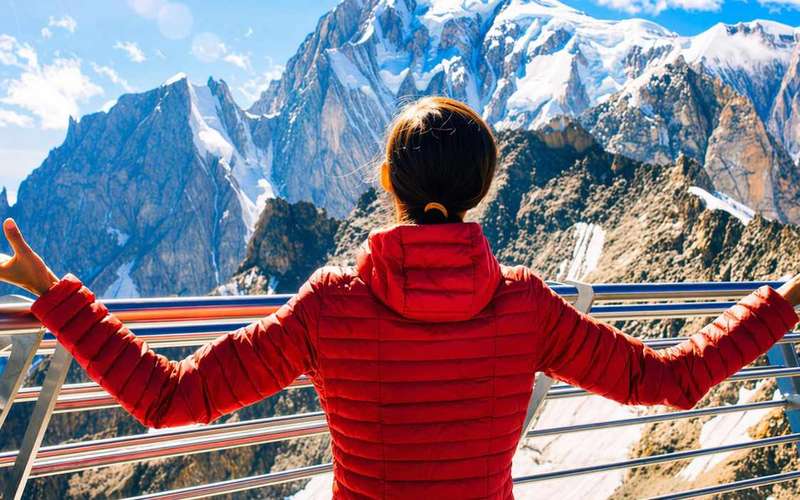 Mont Blanc Skyway kabinos felvonó alpesi ebéddel