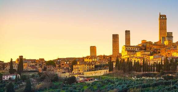 Florens: Dagsutflykt med fritid i San Gimignano och Siena
