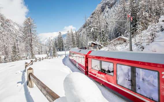 Vanuit Milaan: Bernina en St. Moritz dagtocht met de mooie trein