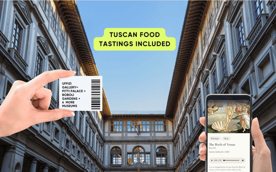 Florencie: Kombinovaná 5denní vstupenka Uffizi, Pitti a Boboli