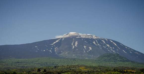 De Taormina: crateras superiores do Etna e Gargantas de Alcântara