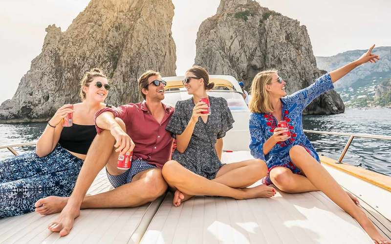 Tour in barca a Capri da Sorrento con tempo libero
