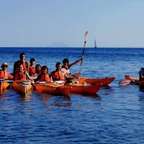Capoliveri: passeio de caiaque no Golfo Stella com mergulho opcional