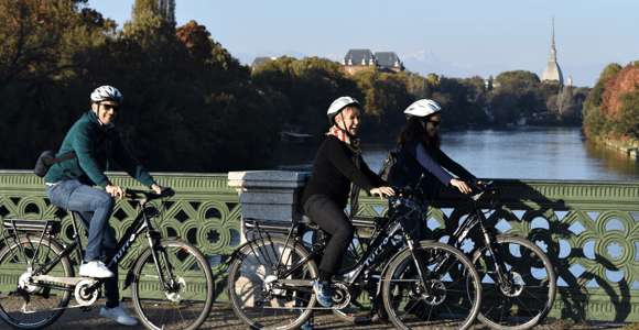 Turin: Guidad stadsvandring på elcykel med höjdpunkter