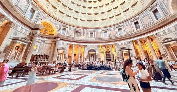 Rome: Pantheon Entry Experience with Host & Interactive App