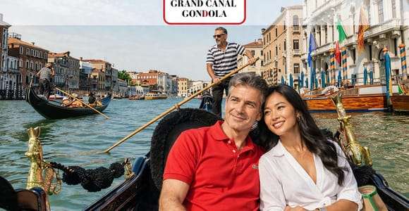 Venecia: en góndola por el Gran Canal con explicaciones en directo