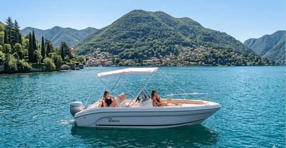 Lago di Lugano: 1 ora di noleggio barca
